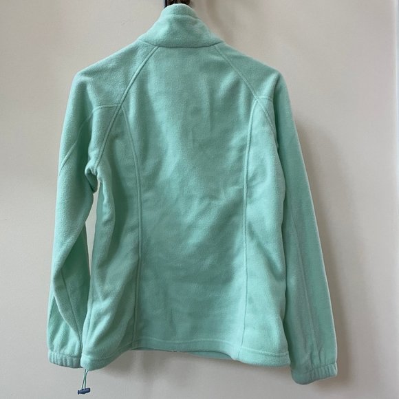NWOT Columbia Women's Green Zip-Up Fleece Jacket - Picture 3 of 4